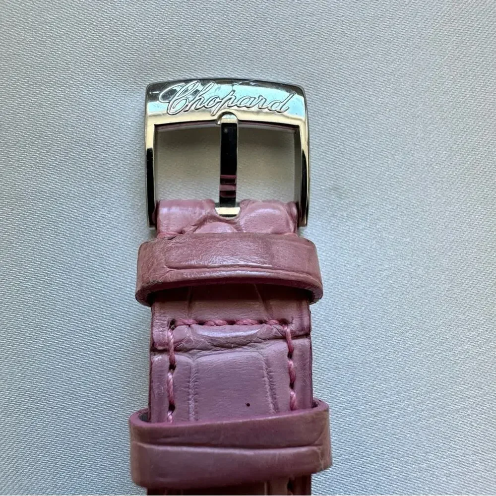 CHOPARD Wristwatch Happy Sports 8509 Quartz Dial 5P Pink Sapphire Authe…
